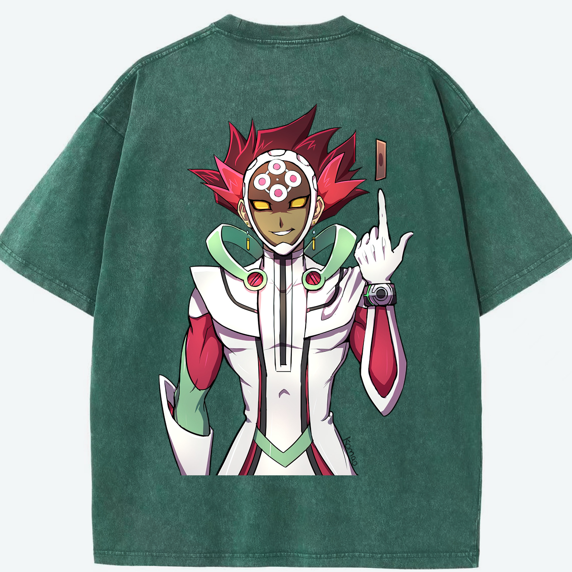 （画像用） 遊☆戯☆王 Yu-Gi-Oh! 綿100% ヴィンテージ風 半袖Tシャツ（背面プリント）